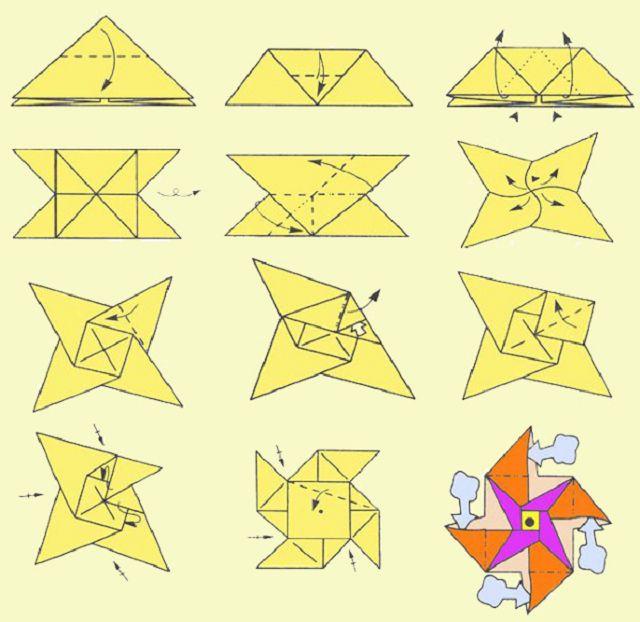 Поделка из листа а4: Оригами из А4 - схемы без ножниц и клея