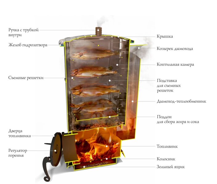 Коптильня холодного копчения рыба: Холодное копчение: секреты и особенности