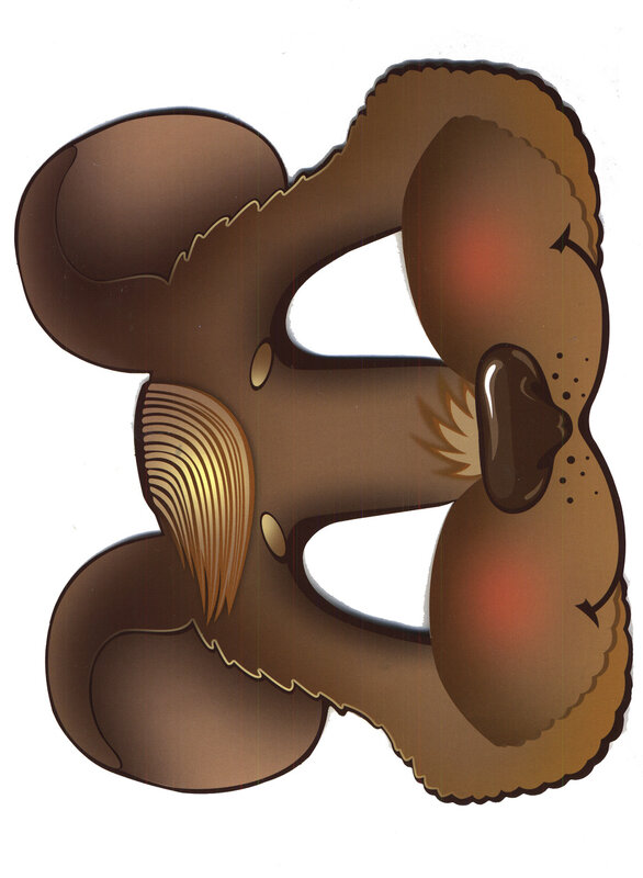 Маска медведя на голову из бумаги: Маска Медведя на голову из бумаги