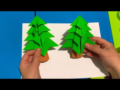 Оригами елочка из бумаги: Объемная елочка оригами из одного листа бумаги. Пошаговый мастер-класс с фото