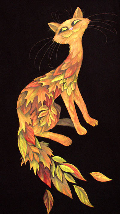 Аппликация кот из листьев: аппликация поделка своими руками кот, котенок из осенних листьев деревьев, кошка из сухих листьев – силуэт киски для аппликации из листьев на бумаге на тему осень
