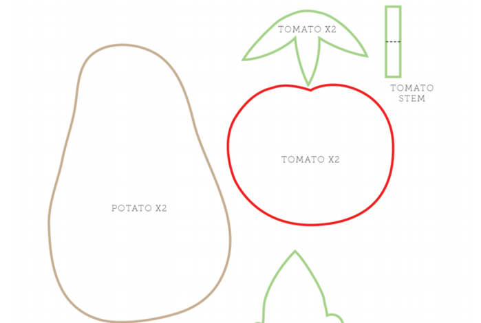 Фрукты и овощи из фетра выкройки: Овощи и фрукты из фетра: выкройки + подробный мастер класс с фото