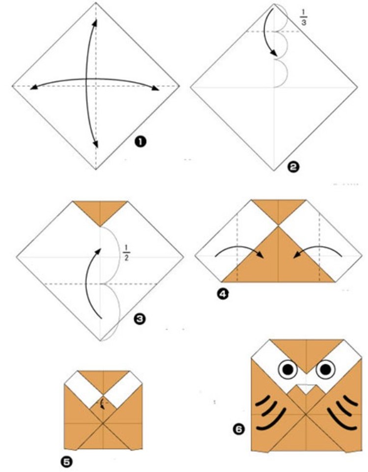 Самое простое оригами для детей: Оригами для детей: 12 простых схем оригами из бумаги для детей