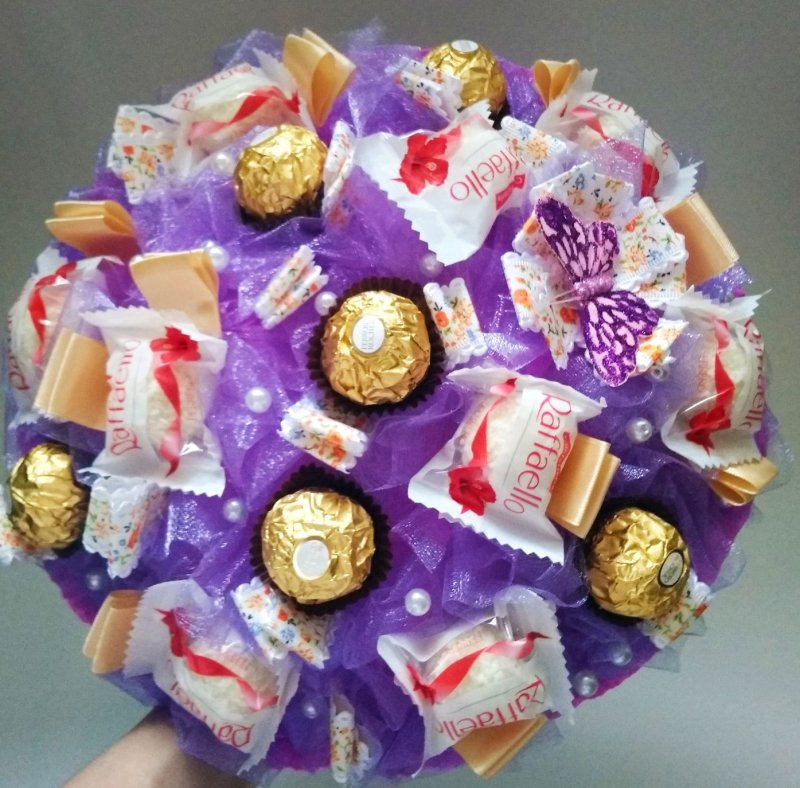 Красивый букет своими руками из конфет: 15 способов сделать букет из конфет своими руками