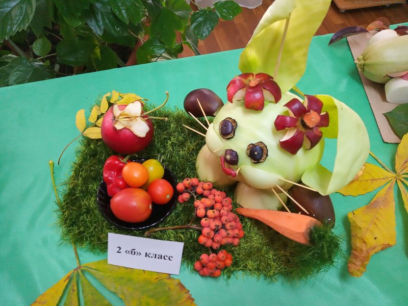 Поделки из овощей и ягод: Поделки из овощей и фруктов (160 фото)