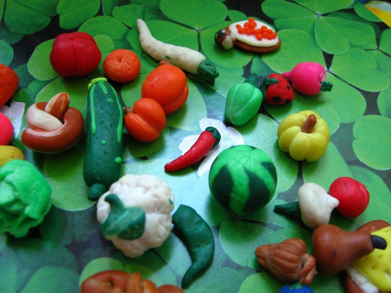 Поделки из пластилина еда: Еда из пластилина - 65 фото