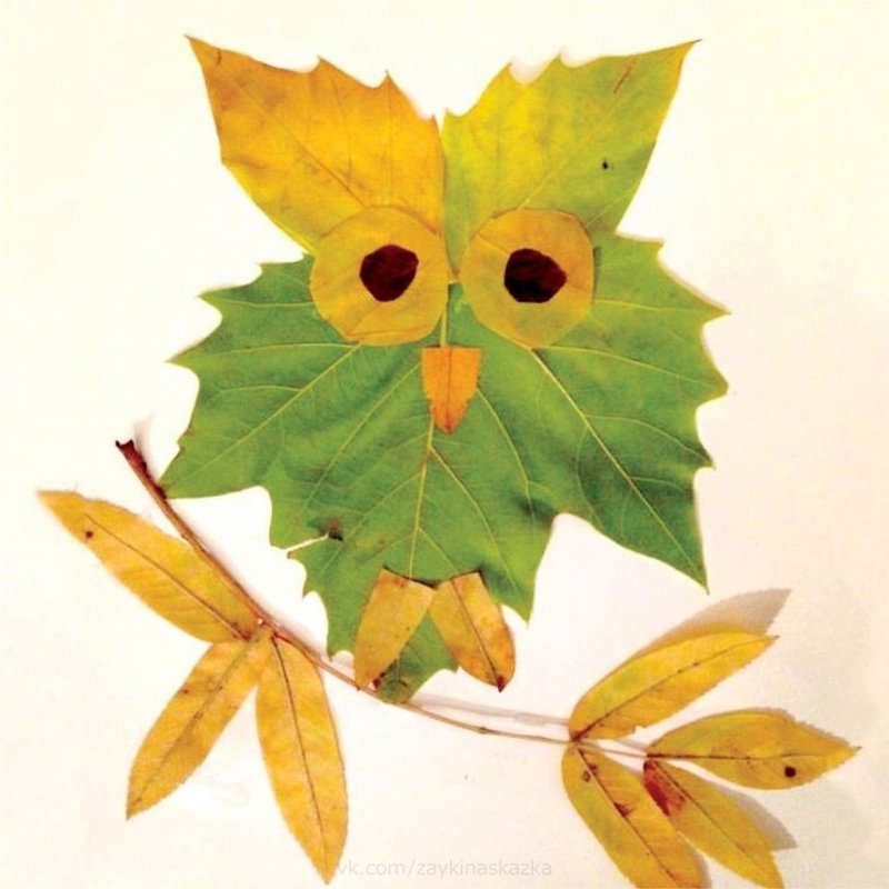Поделки из листьев в доу: Поделки из осенних листьев в детский сад