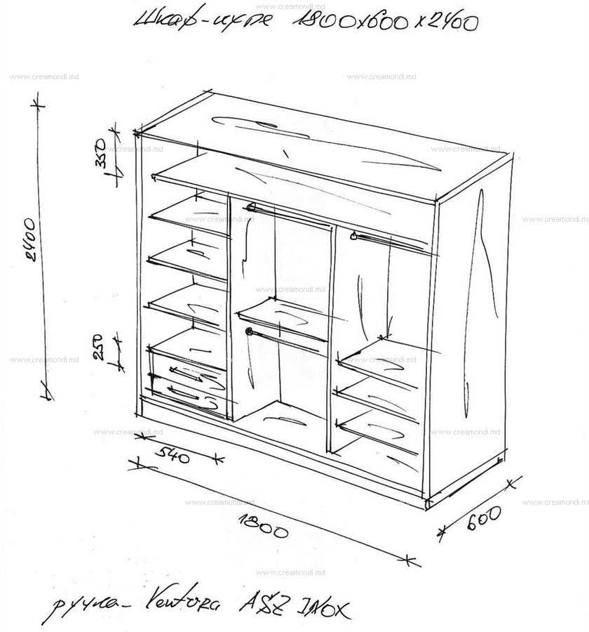 Шкаф чертеж: 53 чертежа корпусного шкаф-купе | Стильное оформление, Декор спальник мальчика, Шкафы для спальни