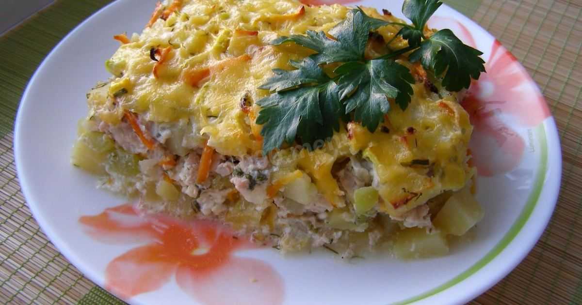 Кабачок в духовке с мясом и картошкой: Кабачки с мясом и картофелем в горшочках