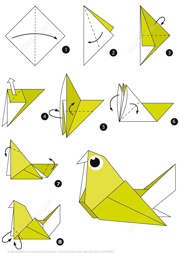 Оригами для 2 класса схемы: Оригами для детей: 12 простых схем оригами из бумаги для детей