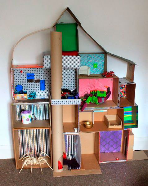 Своими руками игрушечный домик из картона: Кукольный домик для дочек - Коробочка идей и мастер-классов
