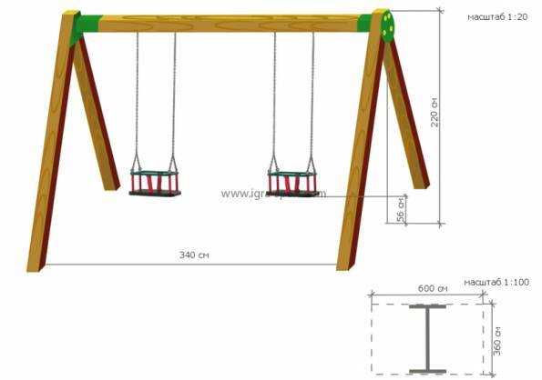 Качели детские для двоих своими руками: как сделать качели для детей из дерева своими руками, чертежи уличных металлических моделей для дачи