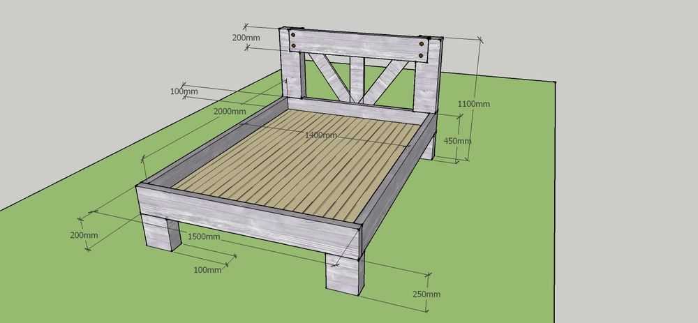 Сделать кровать из дерева своими руками чертежи: 820 чертежей с размерами, схемами и эскизами