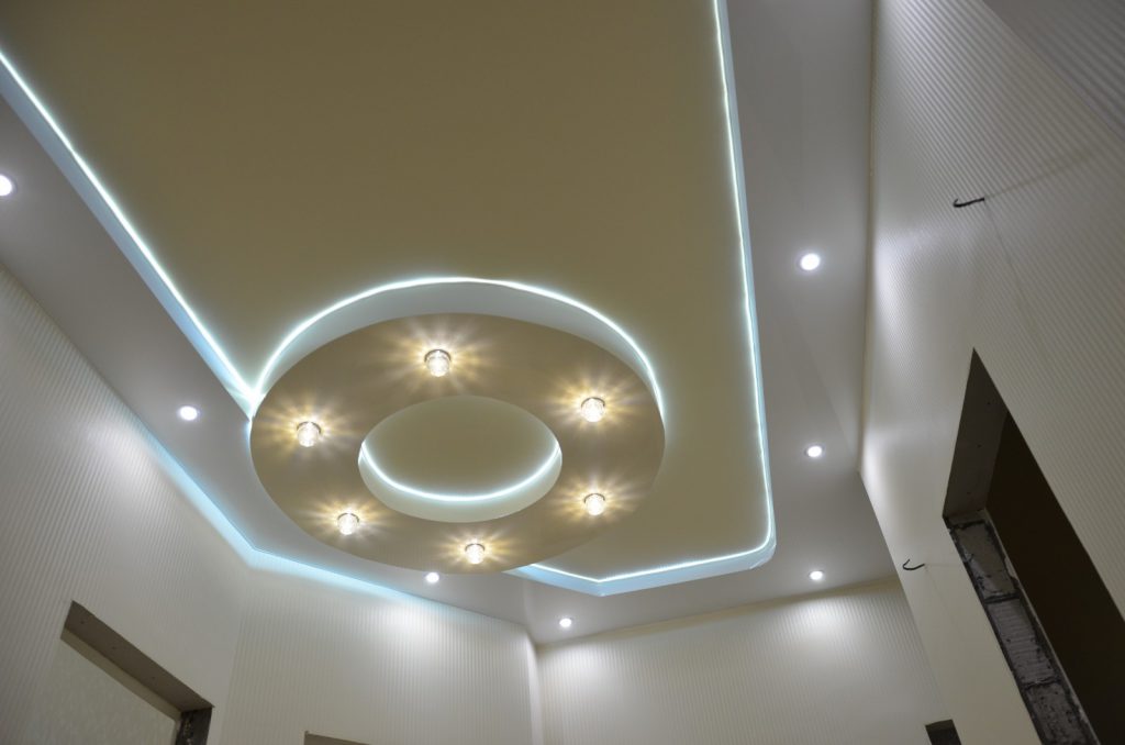 Потолок гипрочный с подсветкой: пошаговая инструкция с фото, видео