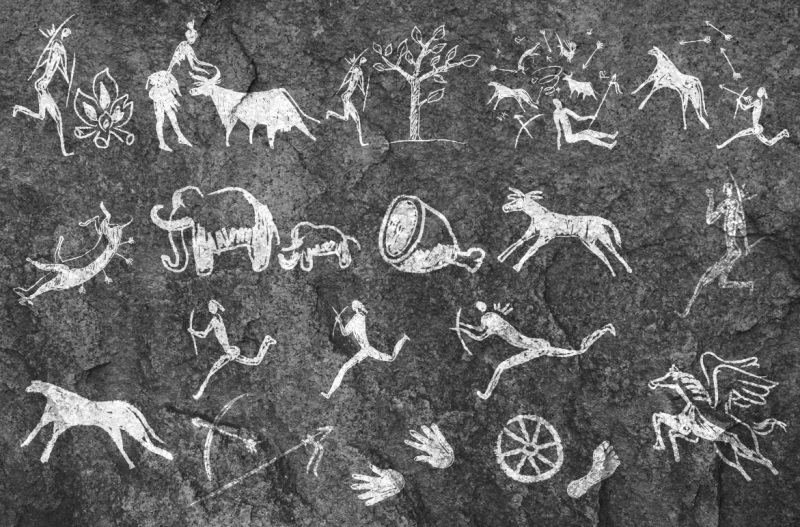Каменные рисунки: Наскальные рисунки древних людей - Мир наскальной живописи