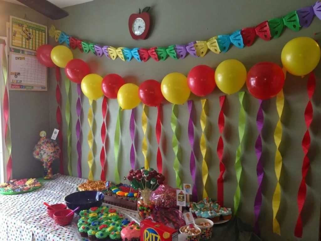 Украшение своими руками ко дню рождения комнаты: фото идей и DIY своими руками