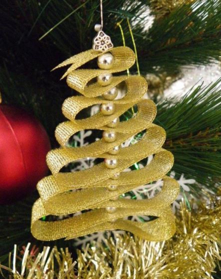 Елка из лент своими руками: Ёлочка своими руками из атласных лент, канзаши Мк / diy Christmas tree - YouTu…