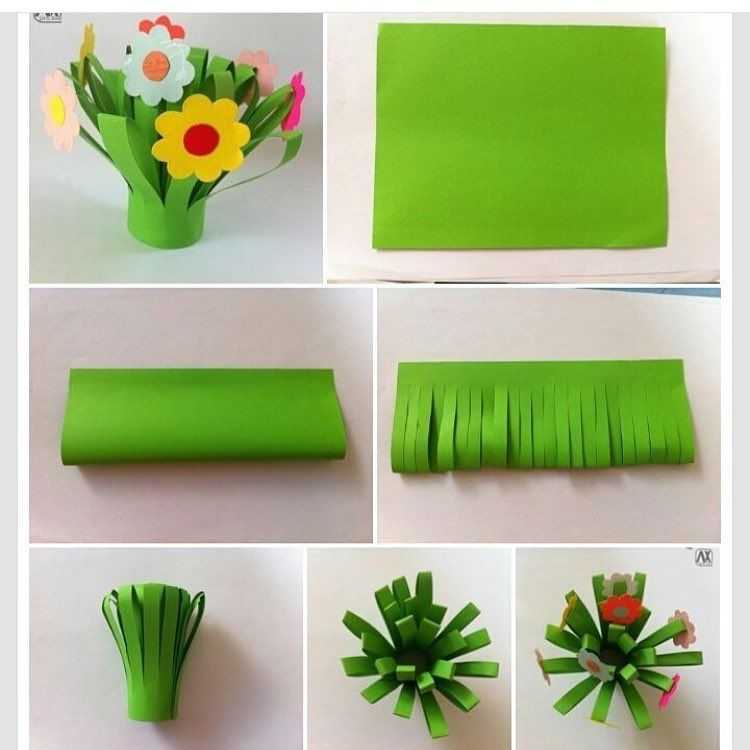 Поделки букет для мамы своими руками: DIY букет для мамы. Цветы из бумаги своими руками. Поделки на 8 марта в детский сад и школу. - YouTube