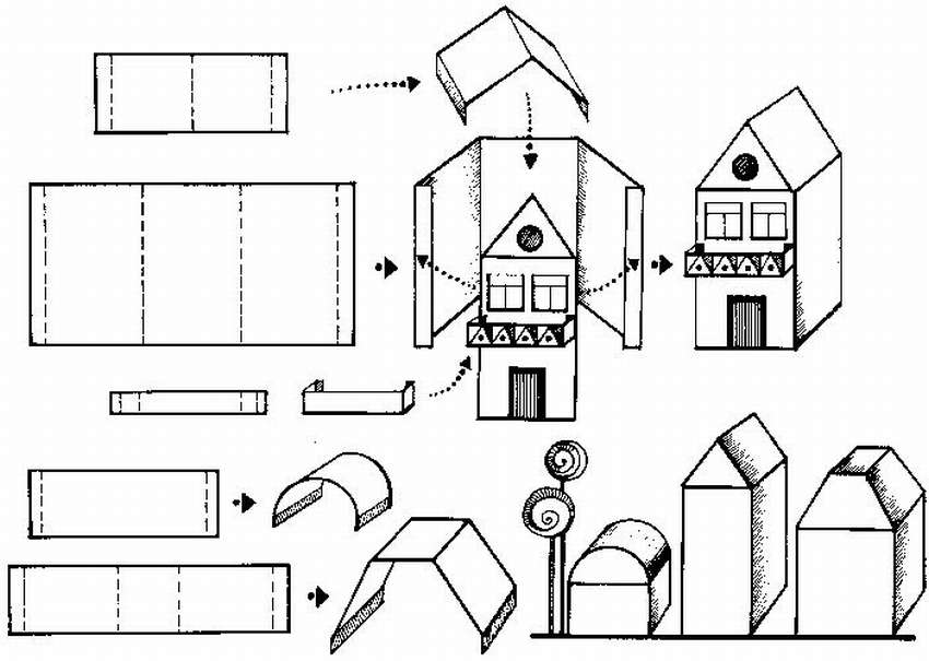 Дом из картона для детей своими руками шаблоны: шаблон картонного домика: 6 тыс изображений найдено в Яндекс.Картинках