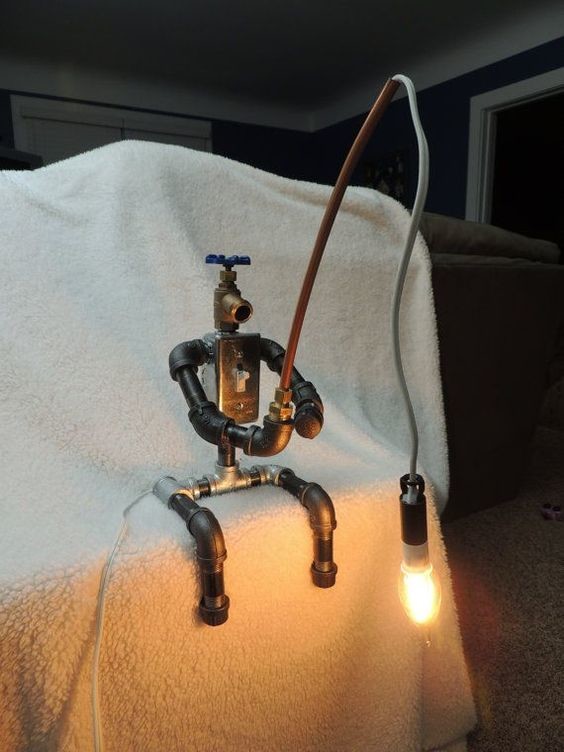 Светильник из труб своими руками: алгоритм изготовления в домашних условиях