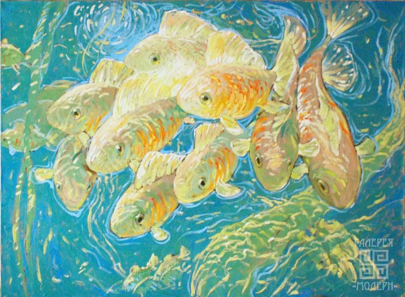 Подводный мир маслом: Купить картину маслом Подводный мир от 5850 руб. в галерее Дас Арт