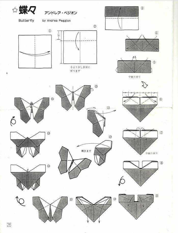 Оригами бабочка пошаговая инструкция: Оригами бабочка. Пошаговая инструкция, схема оригами бабочки с фото