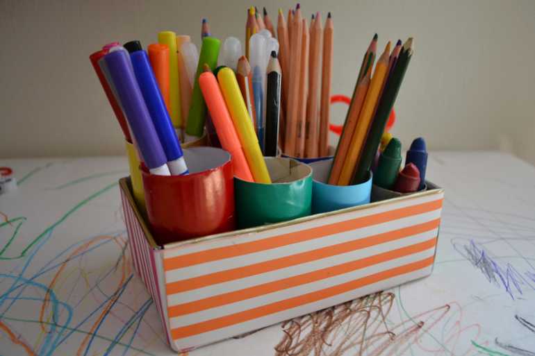 Как сделать из картона карандашницу: Карандашницы своими руками из подручных материалов