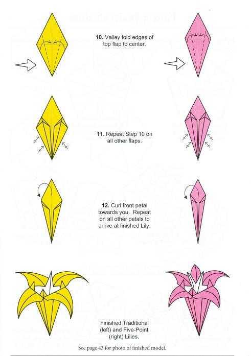 Оригами из бумаги для начинающих цветы: 10 вариантов как сделать цветы оригами своими руками