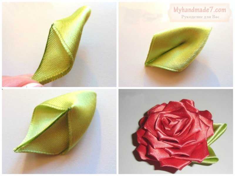 Розы пошагово из лент: Как сделать розы из лент своими руками