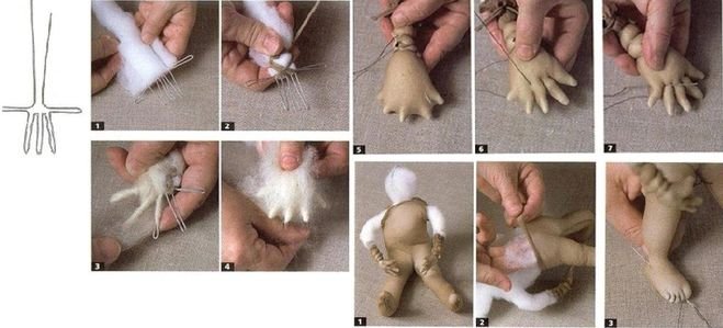 Как сделать руки для куклы из колготок мастер класс: пошаговый мастер-класс для начинающих. Как сшить красивую куклу из колготок и синтепона в виде домовенка Кузи по инструкции?