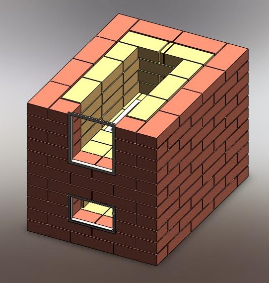 Конструкция печи из кирпича: проекты отопительных печей, схемы кладки на фото и видео