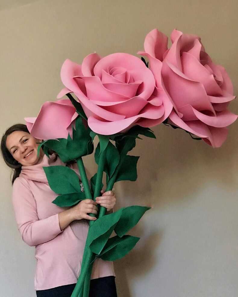 Как сделать большие цветы из бумаги своими: 4 мастер-класса, 70 фото и 2 видео