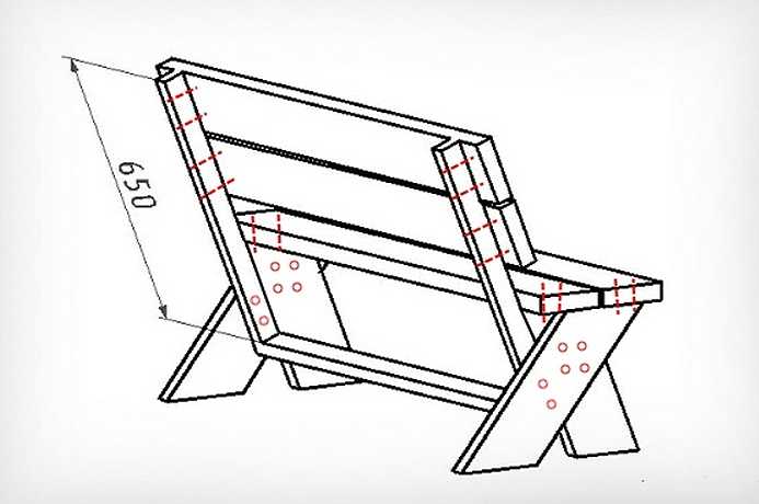 Лавочка из дерева своими руками чертежи со спинкой: >800 чертежей и схем с размерами, чтобы изготовить своими руками