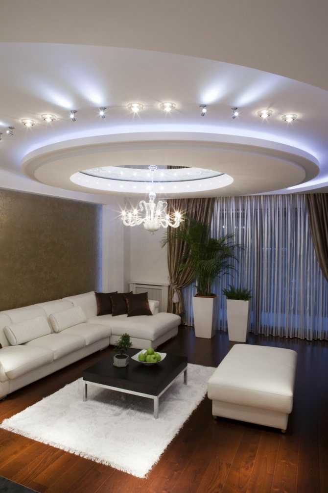 Потолок зал из гипсокартона: Потолки из гипсокартона (80 фото) – Дизайн потолков для разных комнат