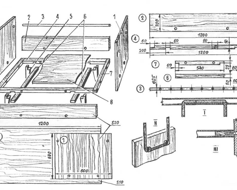 Сделать кровать из дерева своими руками чертежи: 820 чертежей с размерами, схемами и эскизами