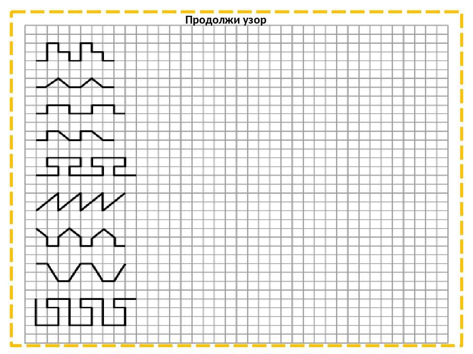 Узоры по клеточкам: Рисунки узоров по клеточкам в тетради