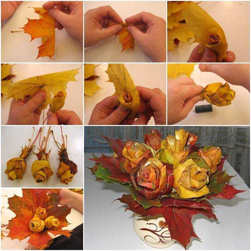Поделки осенних листьев: 160 поделок из осенних листьев для детей