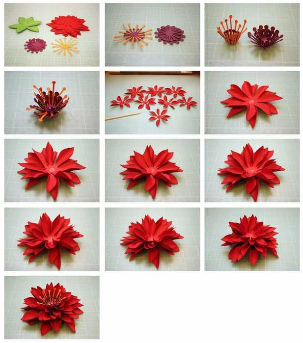 Как сделать цветок из бумаги плоский самый простой: Цветы из бумаги своими руками - больше 70 вариантов