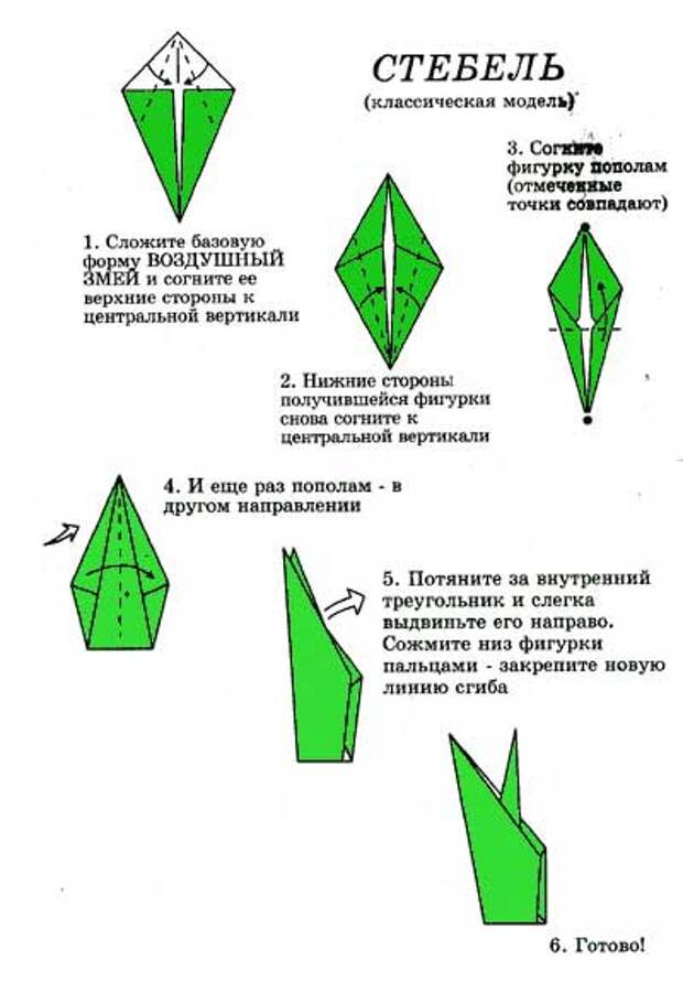 Тюльпаны из бумаги оригами: Оригами. Тюльпан