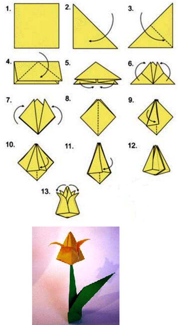 Оригами просто: Схемы простых оригами для вас и вашего ребенка (20 картинок) » Триникси
