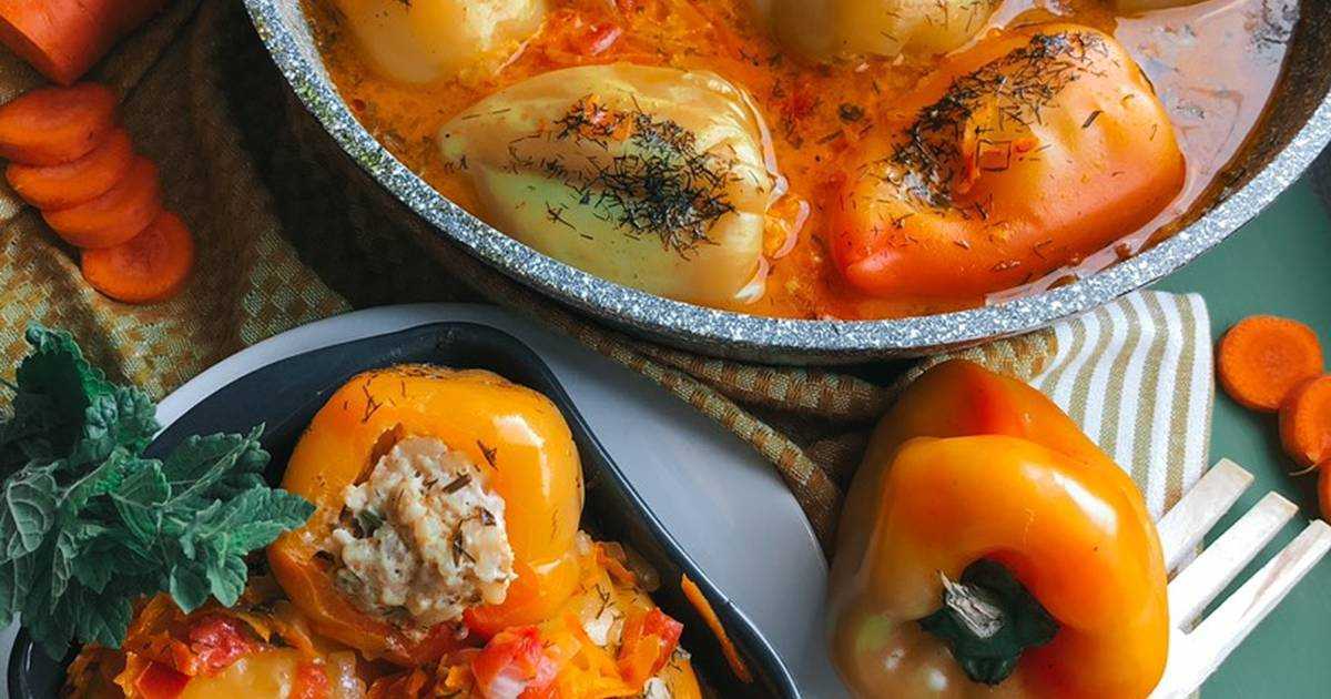 Перцы фаршированные с рисом и мясом: Фаршированный перец с мясом и рисом в кастрюле, пошаговый рецепт с фото на 540 ккал