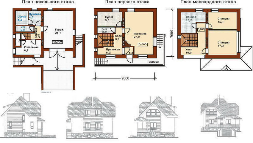 Проекты домов планы домов и: Проекты домов - Планы, Интерьеры, 3D виды, фото, планировки для строительства дома, коттеджа с ценой под ключ