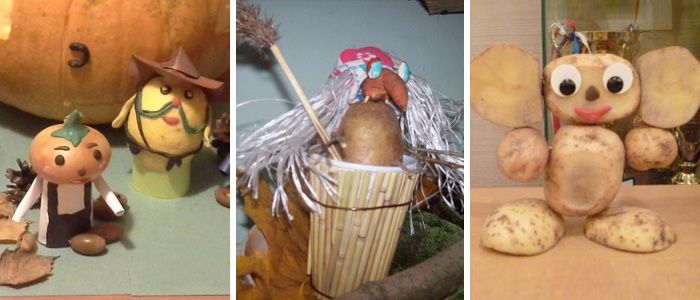 Поделки из картошки для детского сада фото: Поделки из картошки - 69 фото идей оригинальных картофельных изделий