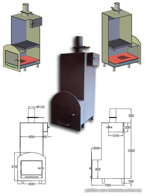 Конструкции печей для бани из металла: Печь для бани из металла своими руками: чертежи, фото, видео