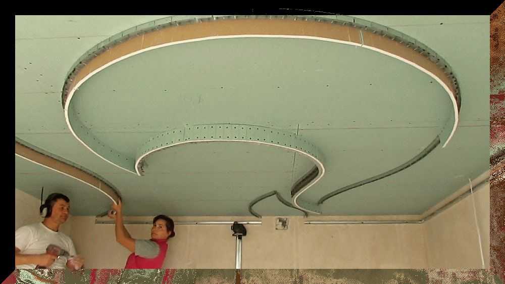 Потолок из гипсокартона своими руками двухъярусный: Как сделать двухуровневый потолок из гипсокартона своими руками