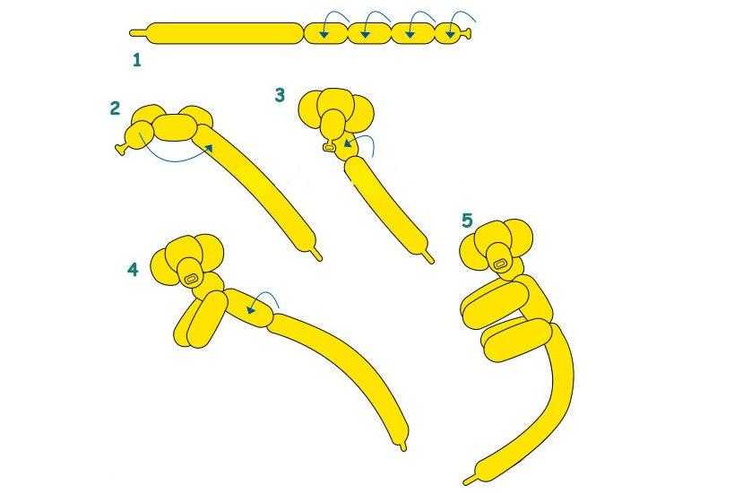 Схема как сделать собачку из шарика колбаски: Как сделать собаку из шарика-колбаски