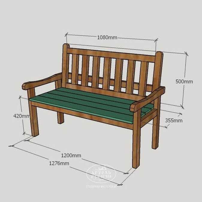 Чертежи мебели из дерева с размерами: Садовая мебель – чертежи и размеры