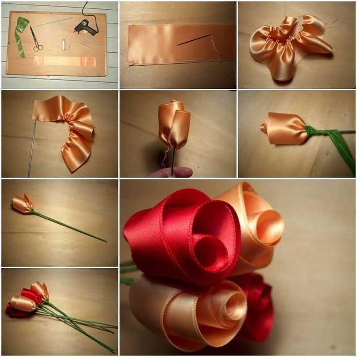 Как из ленты делать розочки из: 10 способов сделать розу из ленты - Сделай сам - 22 июля - 43836787861