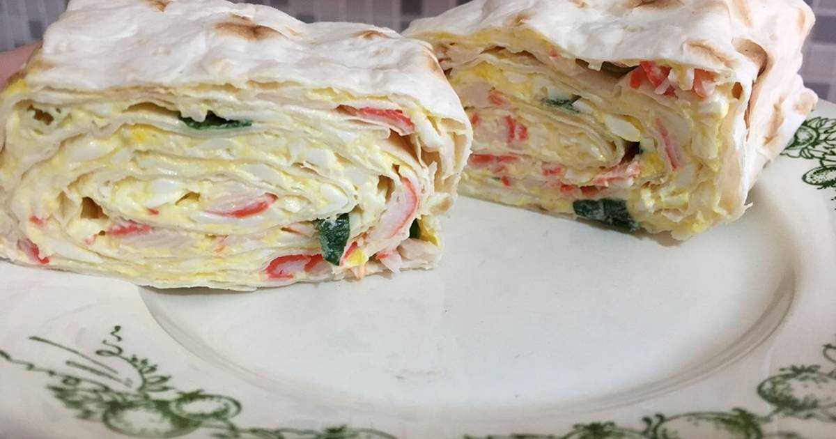 Гренки из лаваша с крабовыми палочками рецепт с фото: Восточные гренки из лаваша с крабовыми палочками