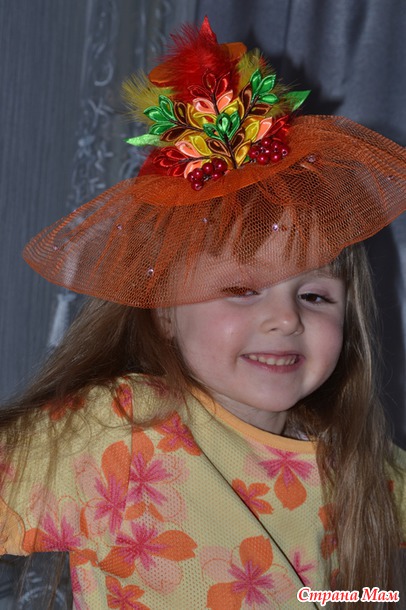 Шляпа на праздник осени: Осенняя шляпка для маленькой принцессы на праздник осени, урожая
